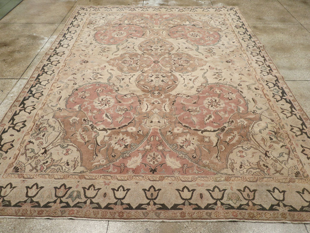 Vintage Indian Lahore Room Size Carpet, No.22965 - Gsblank