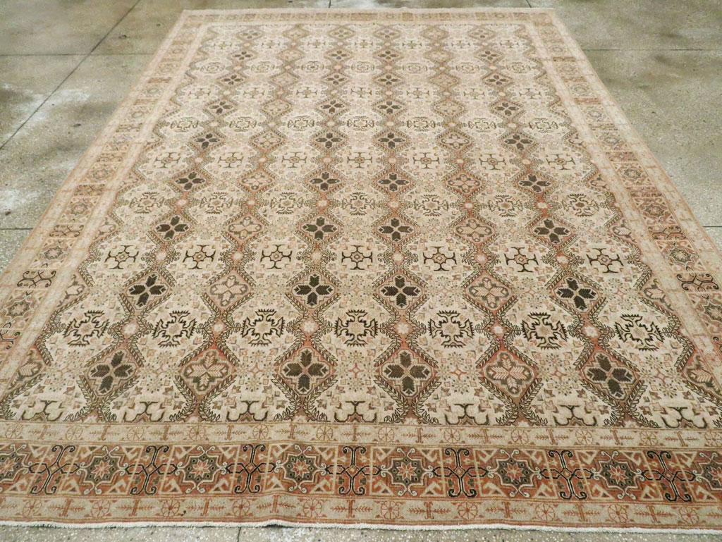 Vintage Persian Quom Room Size Carpet, No.22967 - Gsblank