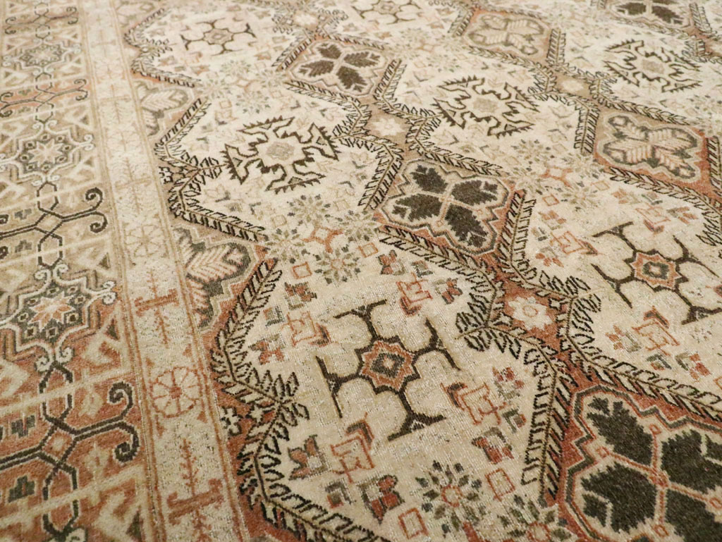 Vintage Persian Quom Room Size Carpet, No.22967 - Gsblank