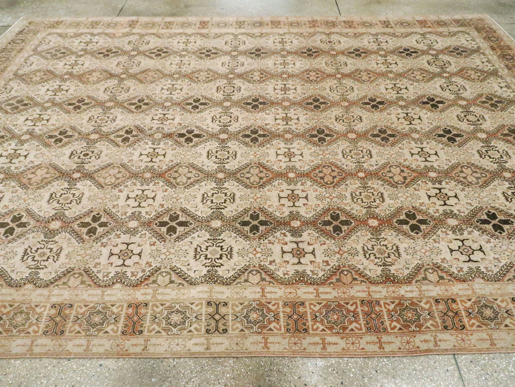 Vintage Persian Quom Room Size Carpet, No.22967 - Gsblank