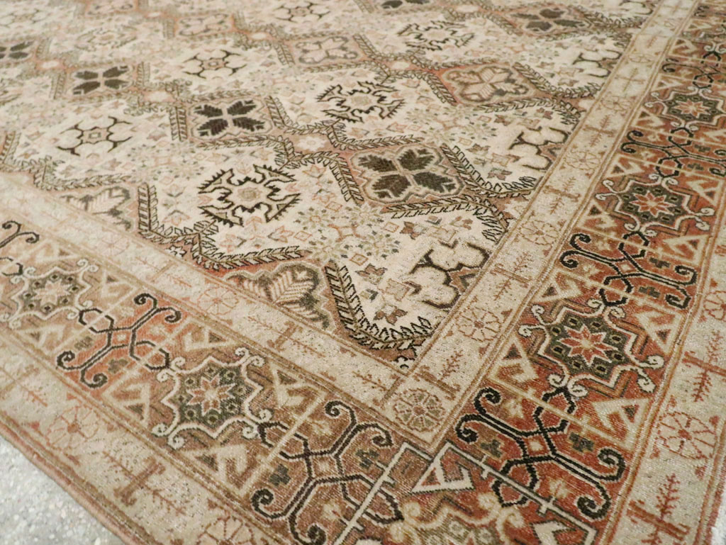 Vintage Persian Quom Room Size Carpet, No.22967 - Gsblank