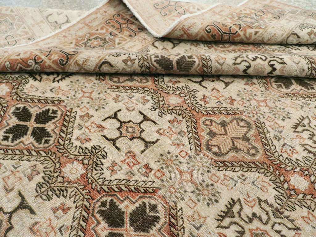 Vintage Persian Quom Room Size Carpet, No.22967 - Gsblank