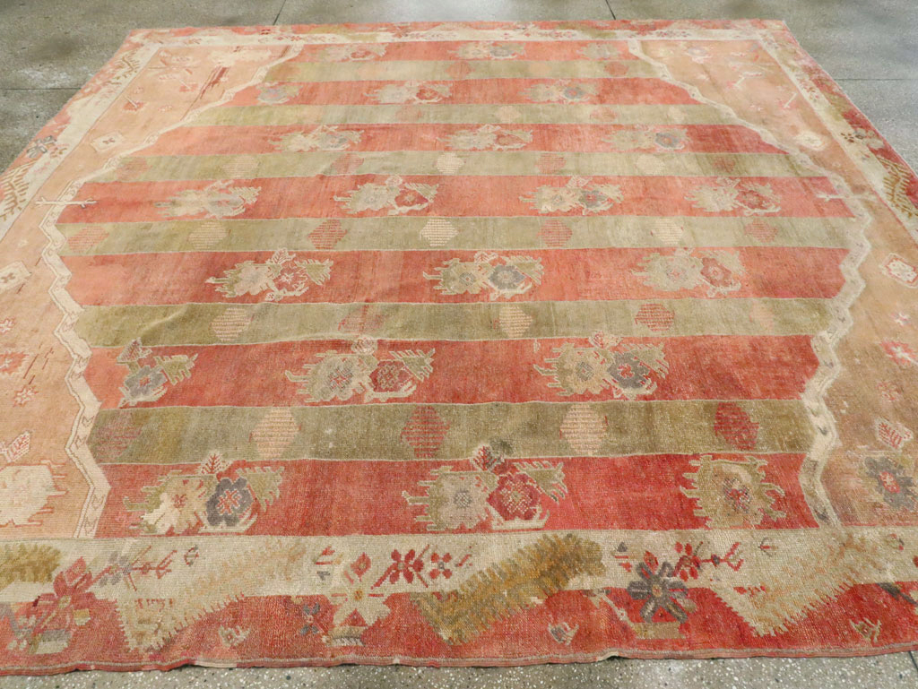 Vintage Turkish Oushak Large Room Size Carpet, No.23011 - Gsblank