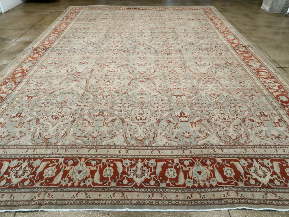 Antique Persian Tabriz Carpet, No.23014 - Gsblank