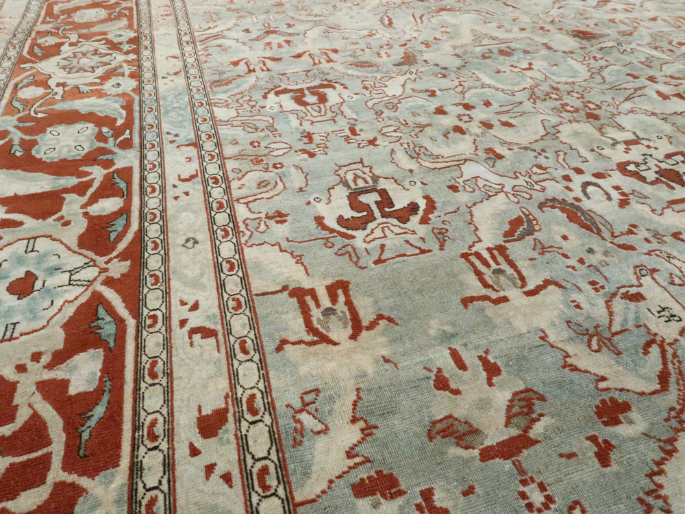 Antique Persian Tabriz Carpet, No.23014 - Gsblank
