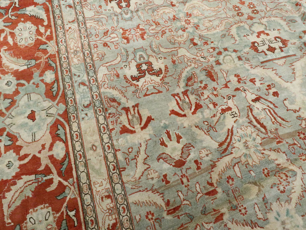 Antique Persian Tabriz Carpet, No.23014 - Gsblank