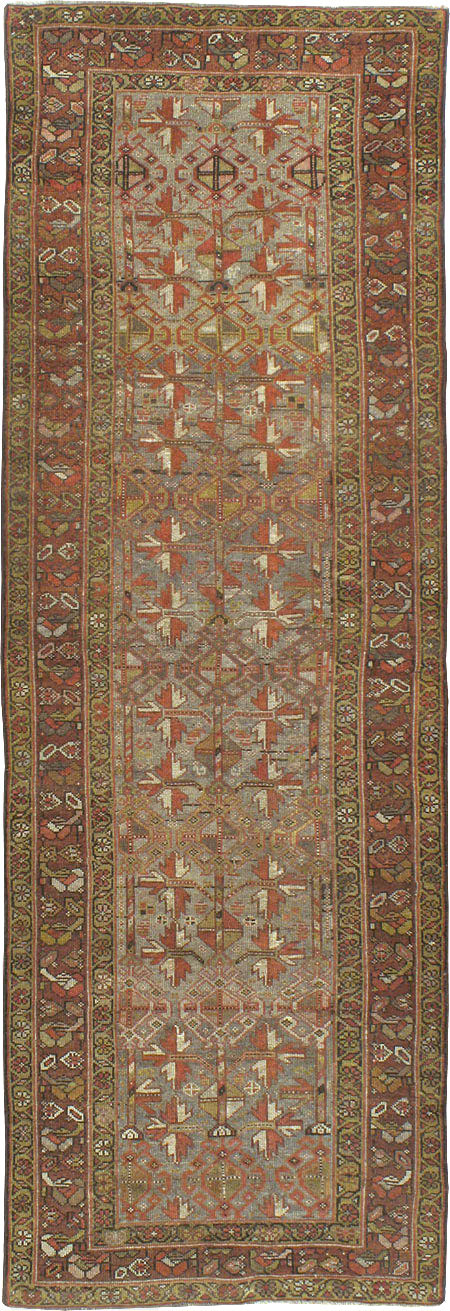 Antique Persian Kurdish Runner, No.23043 - Gsblank
