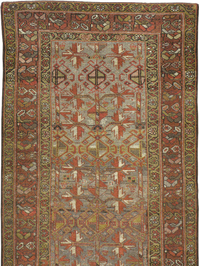 Antique Persian Kurdish Runner, No.23043 - Gsblank