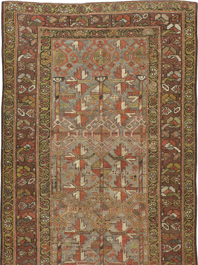 Antique Persian Kurdish Runner, No.23043 - Gsblank