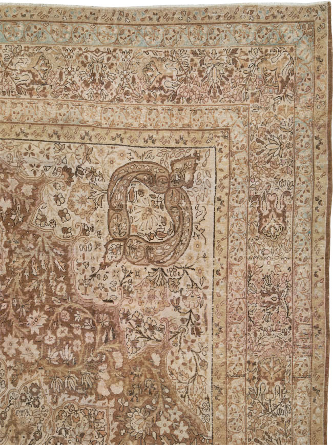 Antique Persian Lavar Kerman Carpet, No.23050 - Gsblank