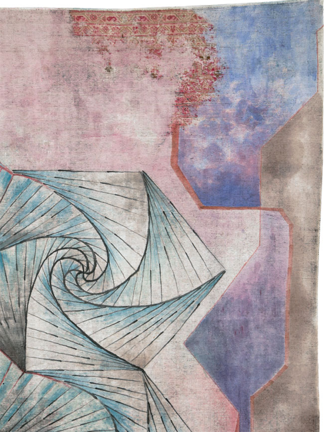 Vintage Persian Tabriz Carpet, No.23067 - Gsblank