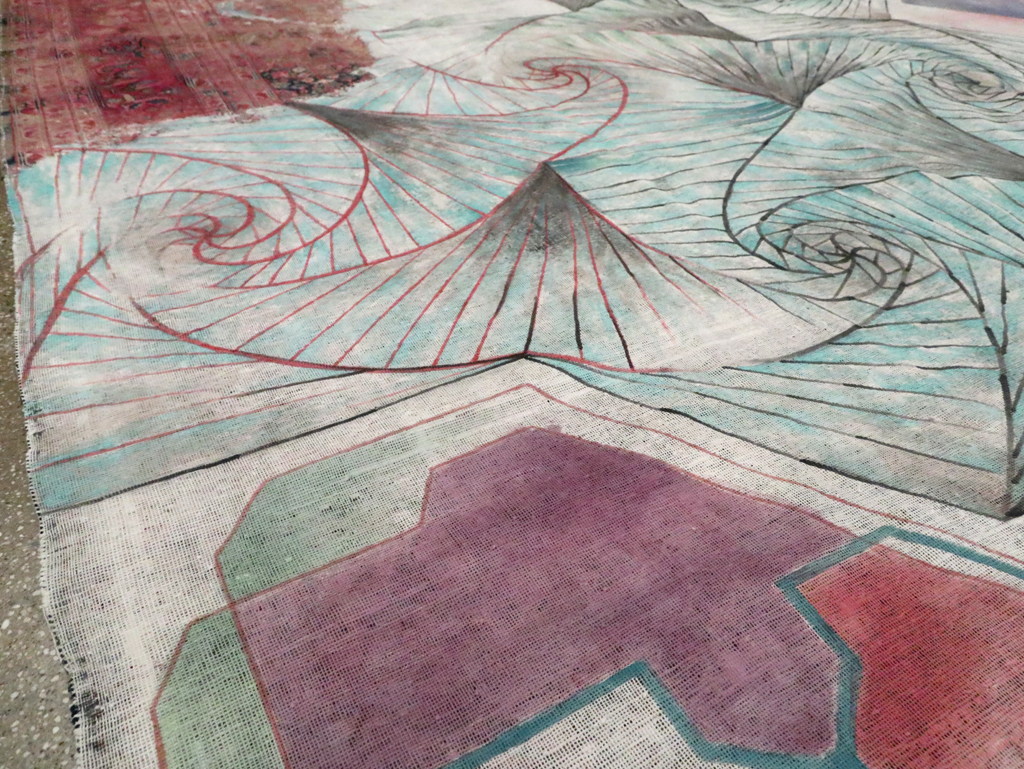 Vintage Persian Tabriz Carpet, No.23067 - Gsblank