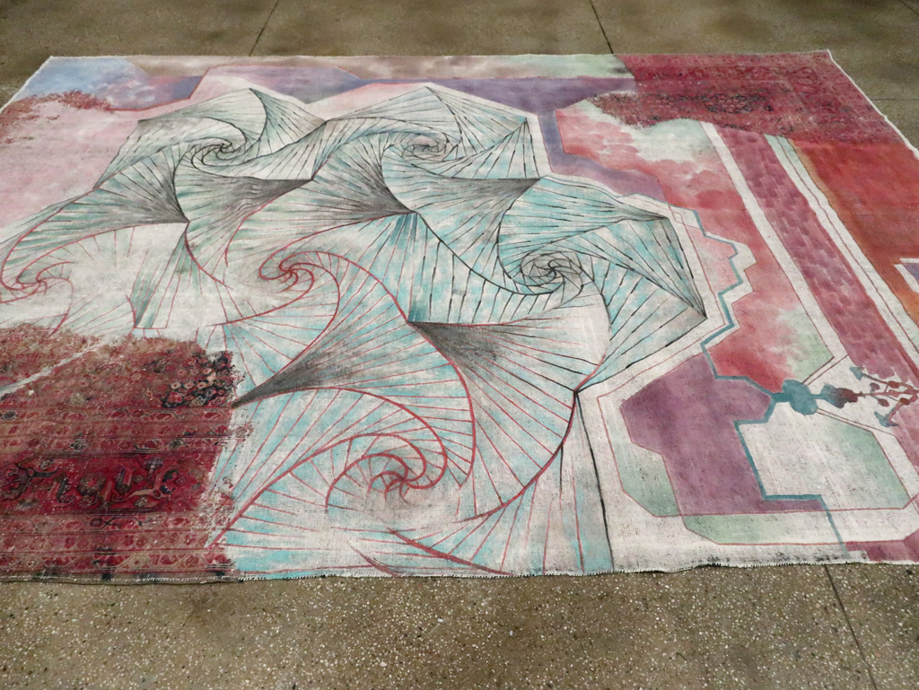 Vintage Persian Tabriz Carpet, No.23067 - Gsblank