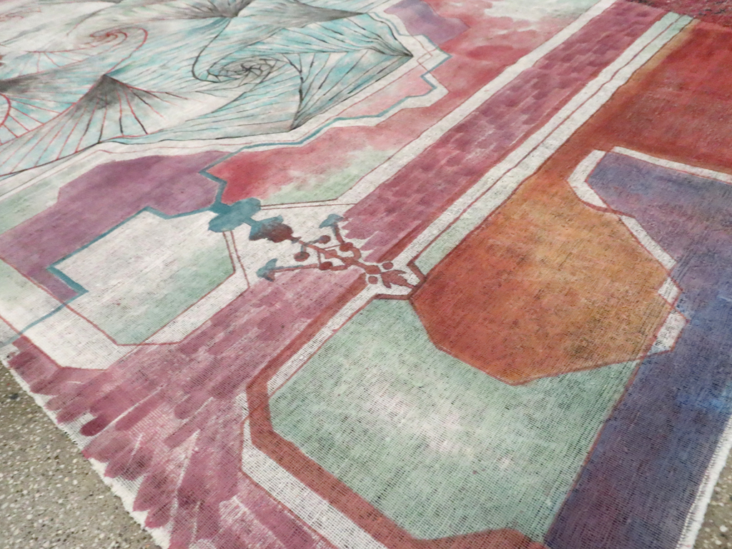 Vintage Persian Tabriz Carpet, No.23067 - Gsblank