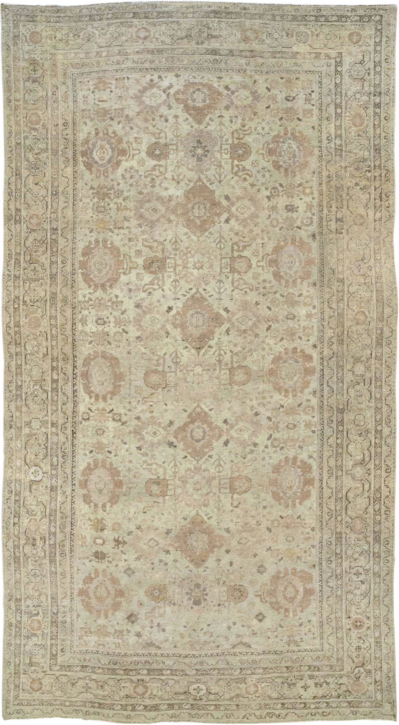 Antique Persian Mahal Oversize Carpet, No.23071 - Gsblank