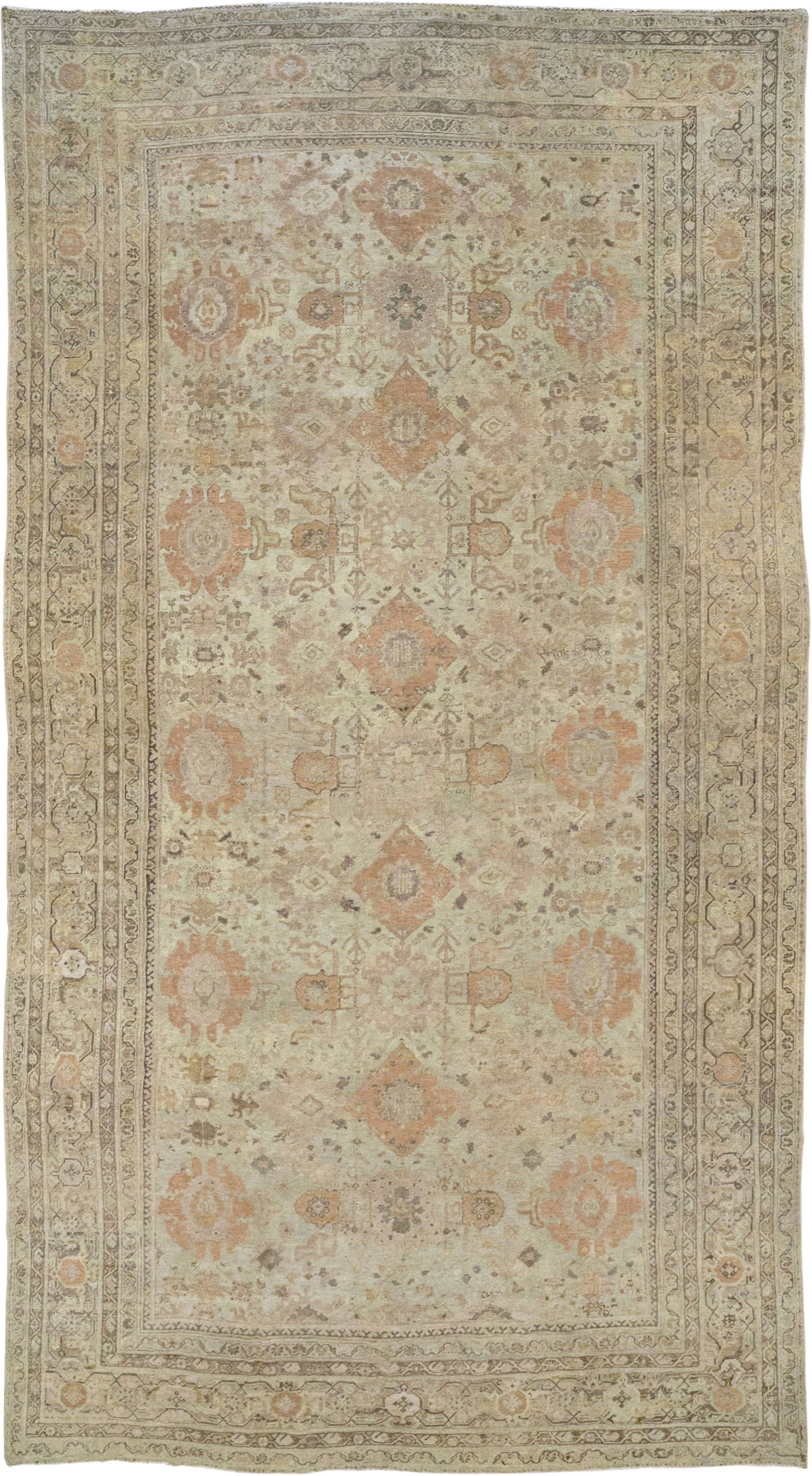 Antique Persian Mahal Oversize Carpet, No.23071 - Gsblank