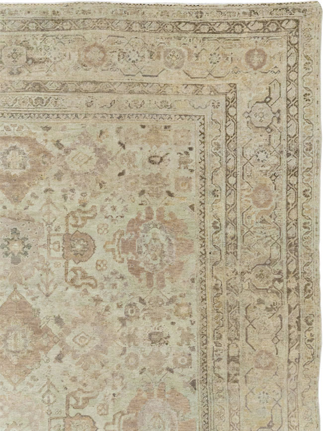 Antique Persian Mahal Oversize Carpet, No.23071 - Gsblank
