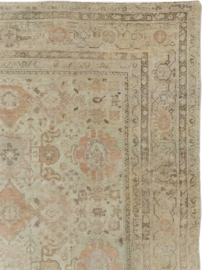 Antique Persian Mahal Oversize Carpet, No.23071 - Gsblank