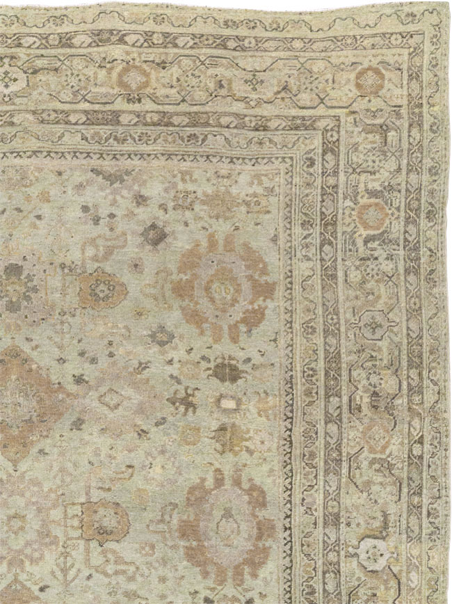 Antique Persian Mahal Oversize Carpet, No.23071 - Gsblank