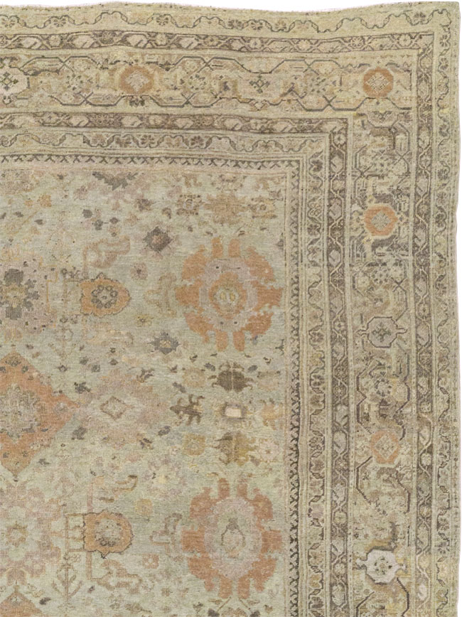 Antique Persian Mahal Oversize Carpet, No.23071 - Gsblank