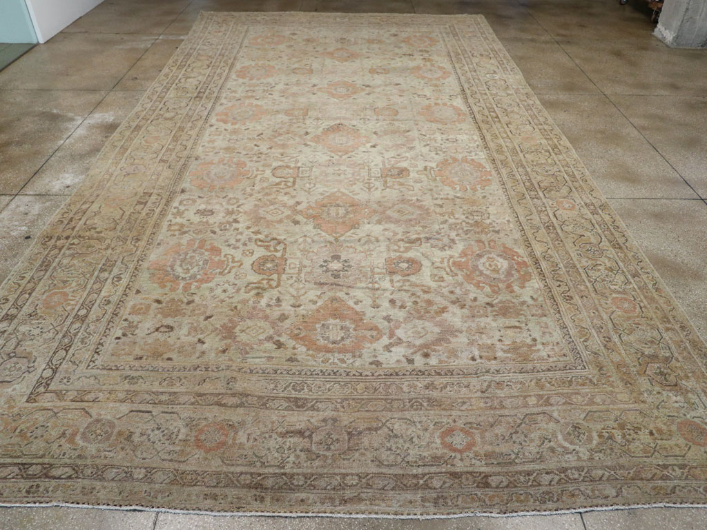 Antique Persian Mahal Oversize Carpet, No.23071 - Gsblank