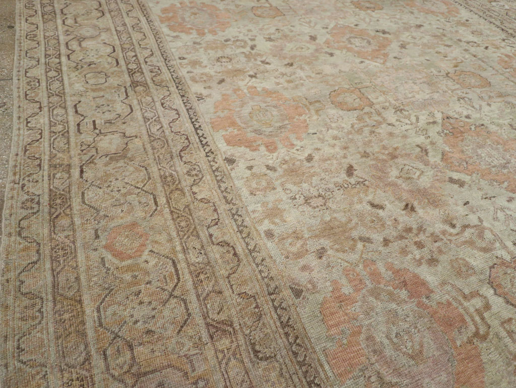 Antique Persian Mahal Oversize Carpet, No.23071 - Gsblank