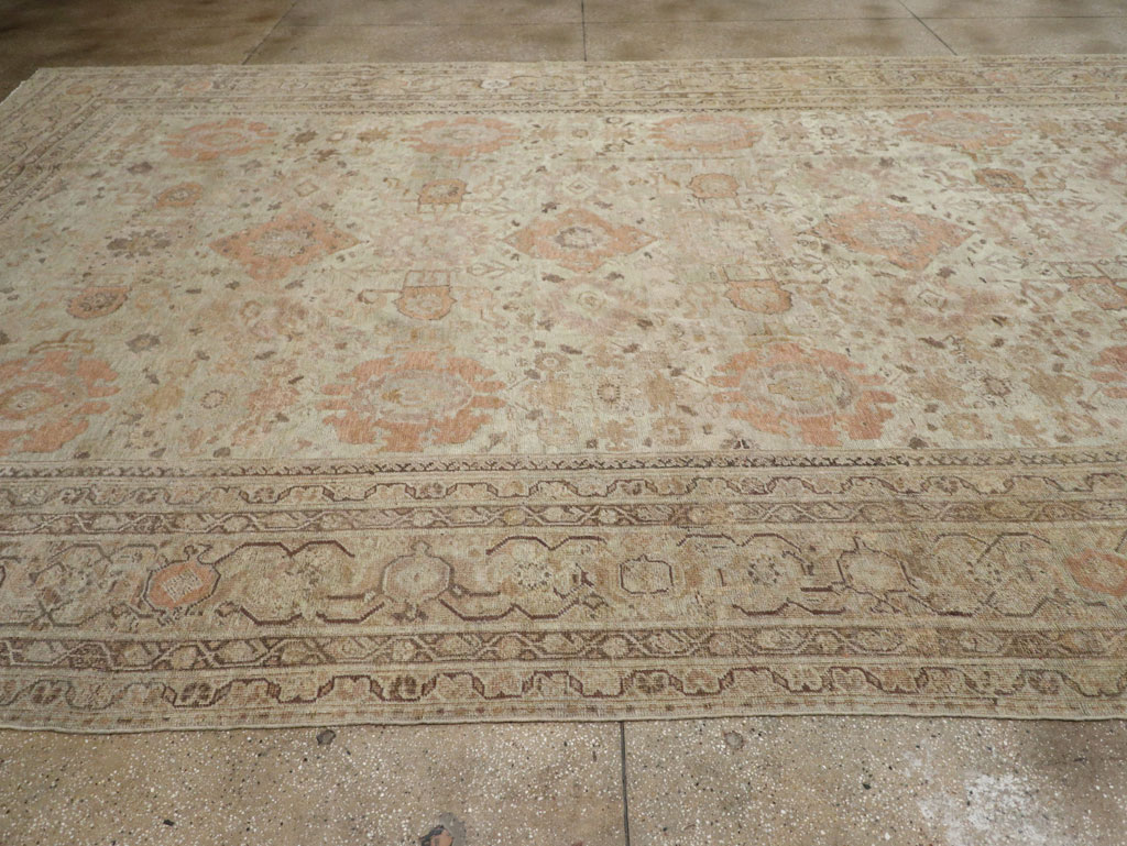 Antique Persian Mahal Oversize Carpet, No.23071 - Gsblank