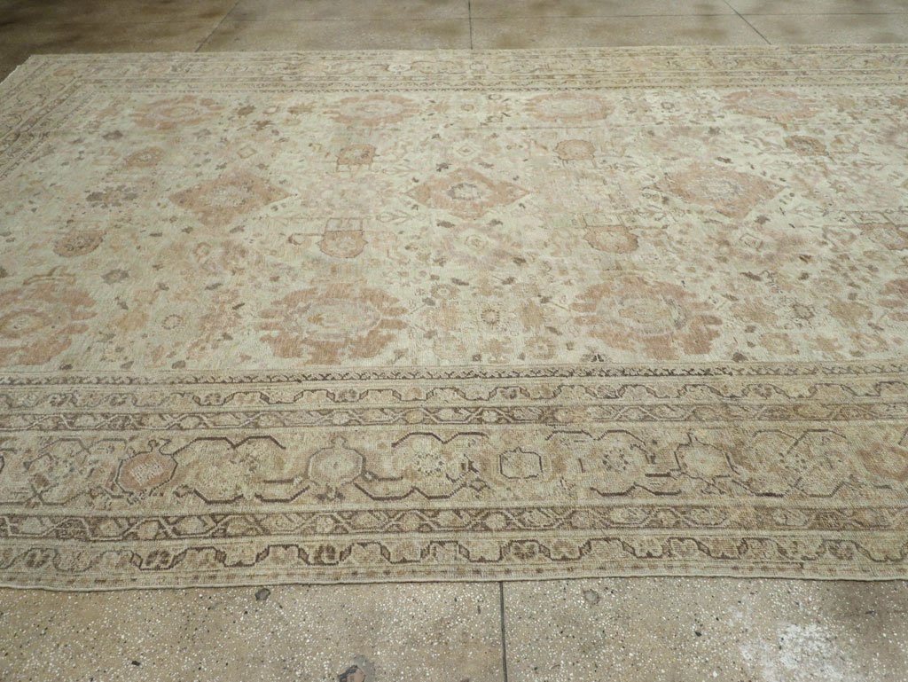 Antique Persian Mahal Oversize Carpet, No.23071 - Gsblank
