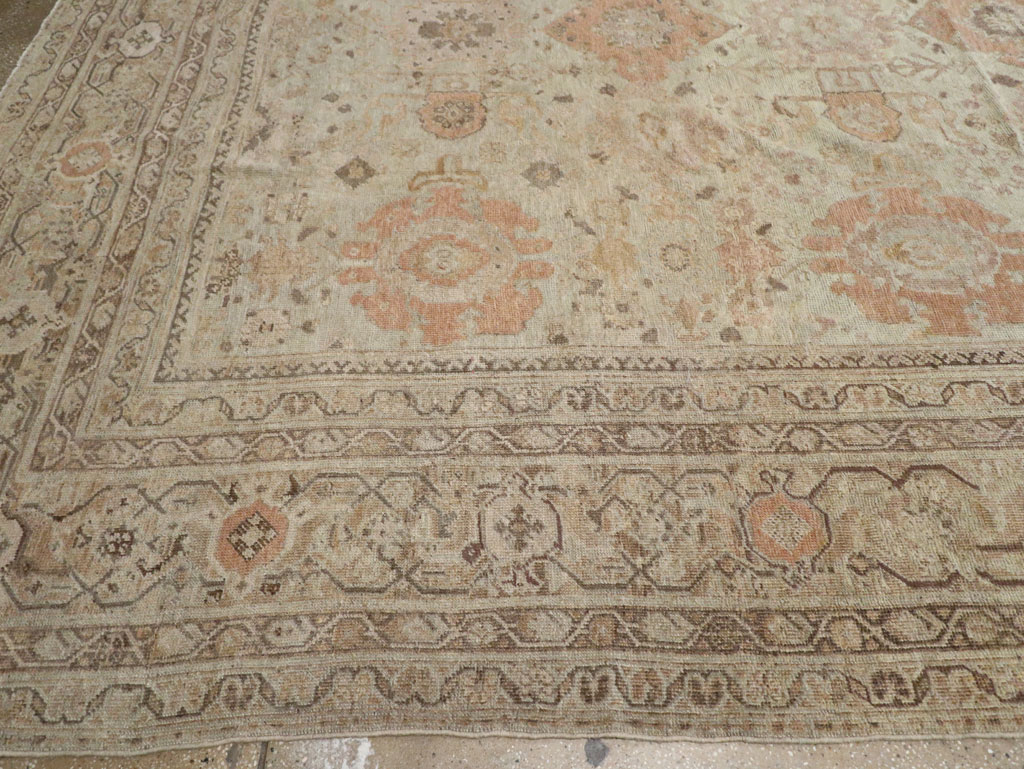Antique Persian Mahal Oversize Carpet, No.23071 - Gsblank