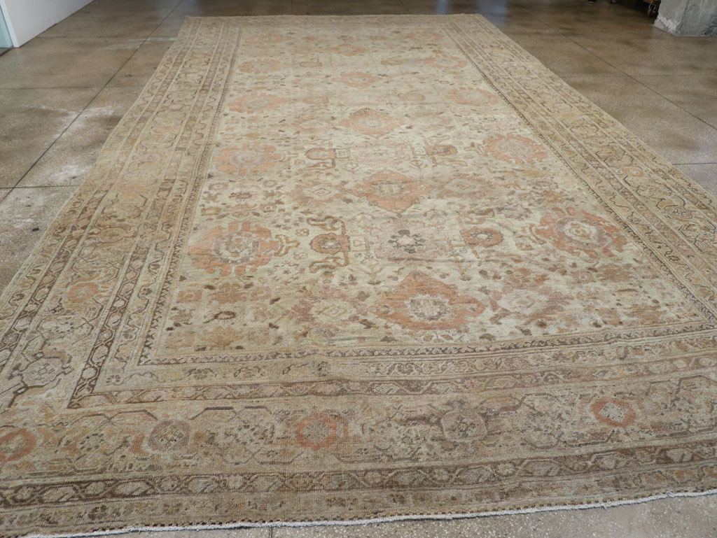 Antique Persian Mahal Oversize Carpet, No.23071 - Gsblank
