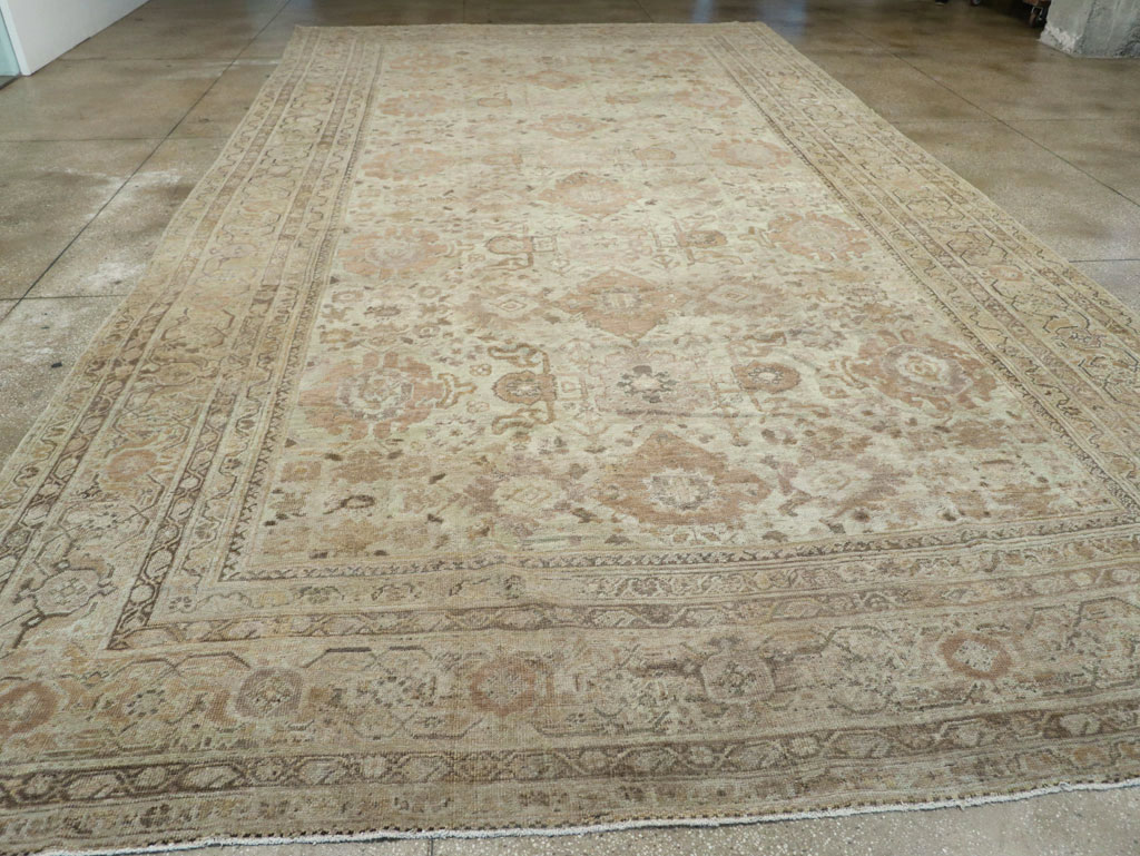 Antique Persian Mahal Oversize Carpet, No.23071 - Gsblank