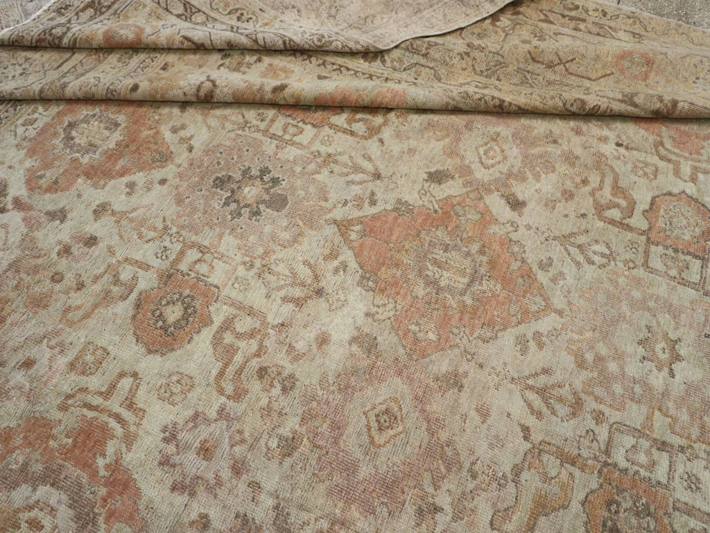 Antique Persian Mahal Oversize Carpet, No.23071 - Gsblank