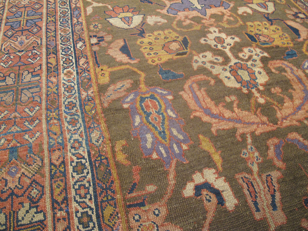 Antique Persian Mahal Carpet, No.23079 - Gsblank