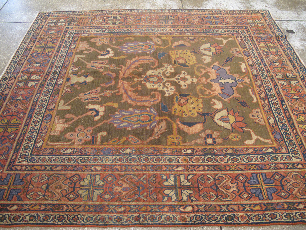 Antique Persian Mahal Carpet, No.23079 - Gsblank