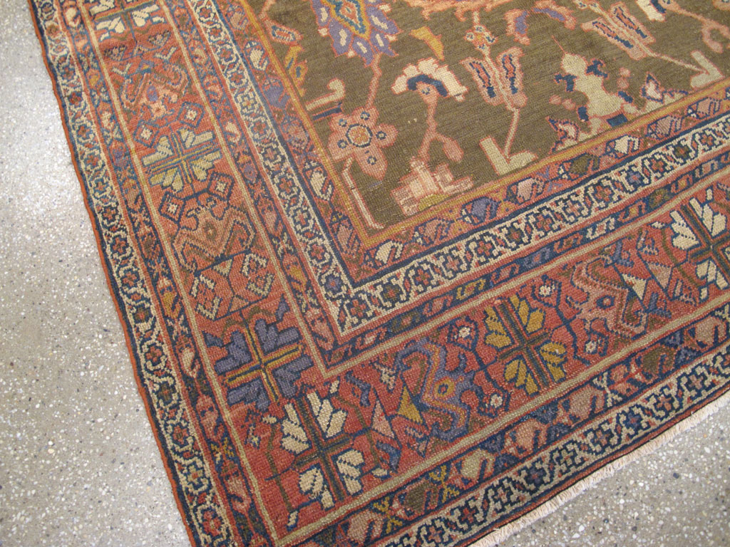 Antique Persian Mahal Carpet, No.23079 - Gsblank