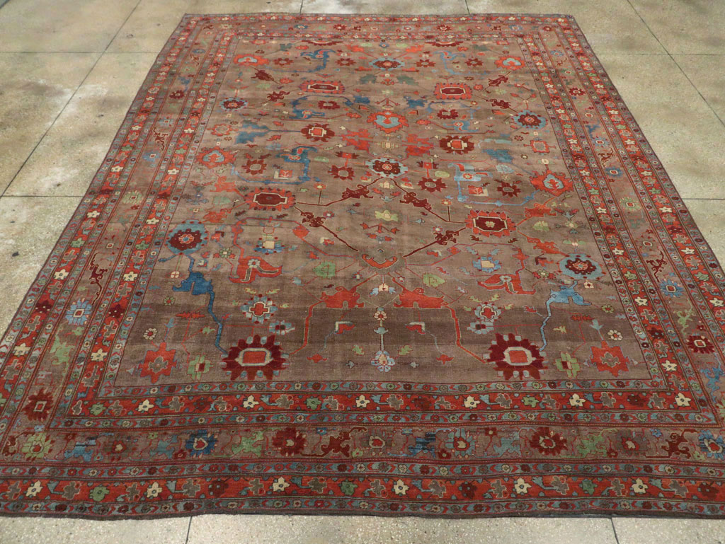 Antique Persian Kurd Bidjar Room Size Carpet, No.23100 - Gsblank