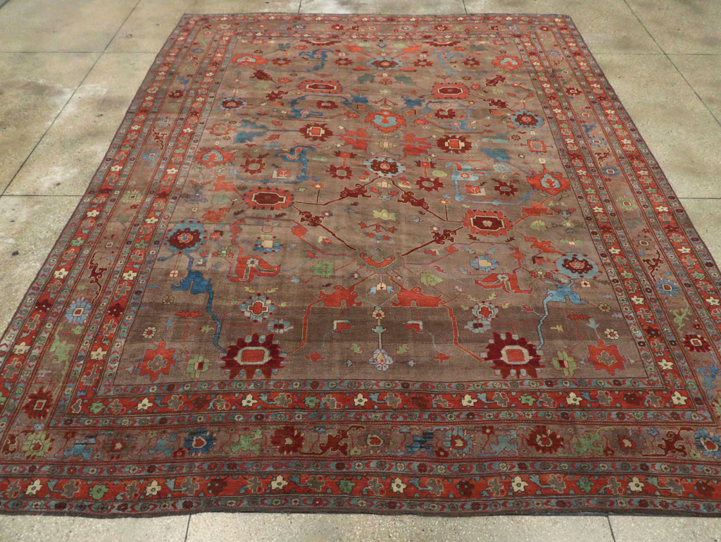 Antique Persian Kurd Bidjar Room Size Carpet, No.23100 - Gsblank
