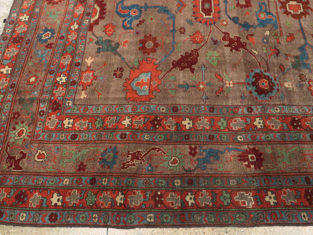Antique Persian Kurd Bidjar Room Size Carpet, No.23100 - Gsblank