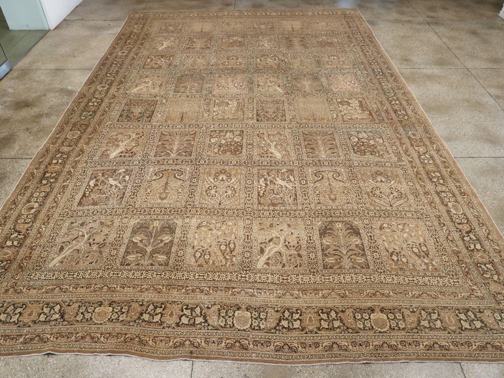 Antique Persian Tabriz Large Carpet, No.23112 - Gsblank