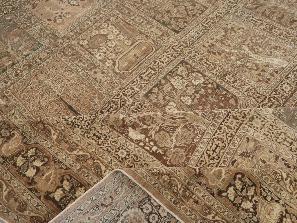 Antique Persian Tabriz Large Carpet, No.23112 - Gsblank