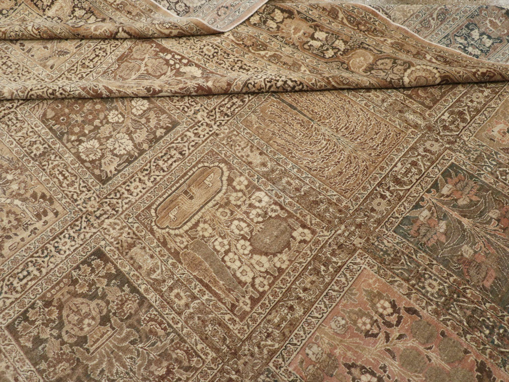 Antique Persian Tabriz Large Carpet, No.23112 - Gsblank