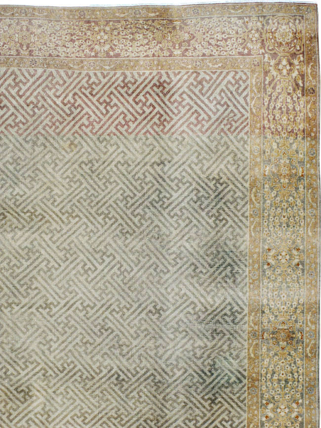 Antique Indian Lahore Carpet, No.23122 - Gsblank