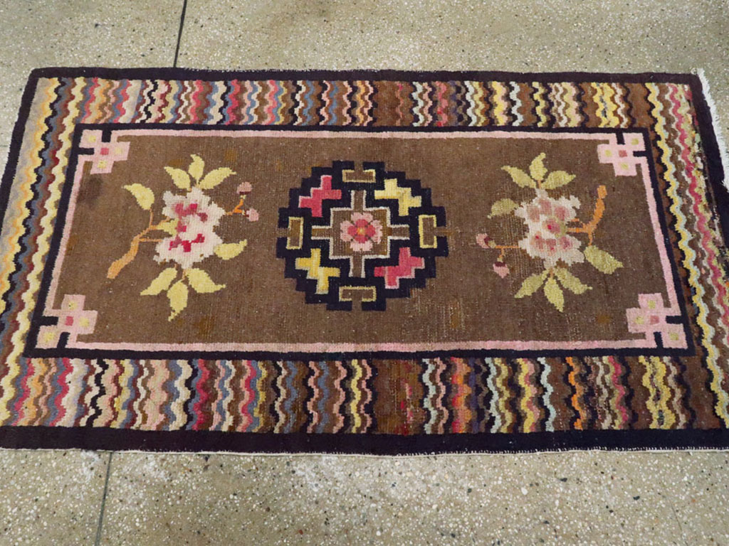 Vintage Turkestan Tibetan Rug, No.23124 - Gsblank