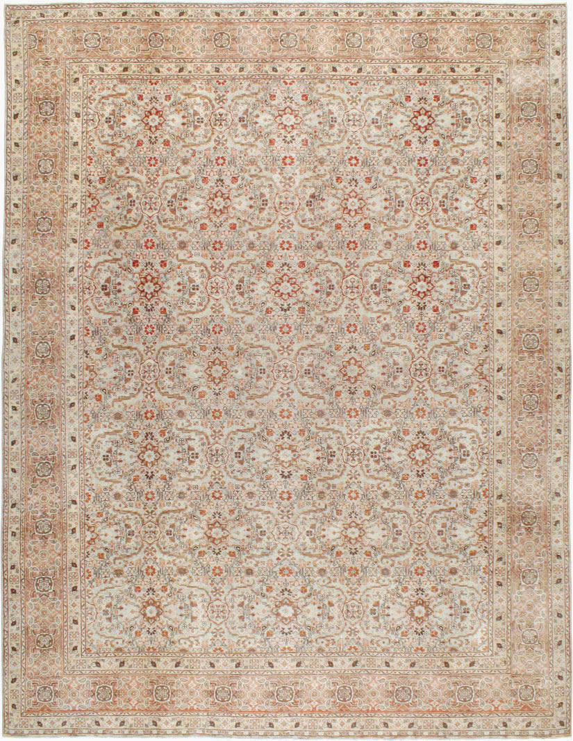 Antique Perian Tabriz Carpet, No.23144 - Gsblank