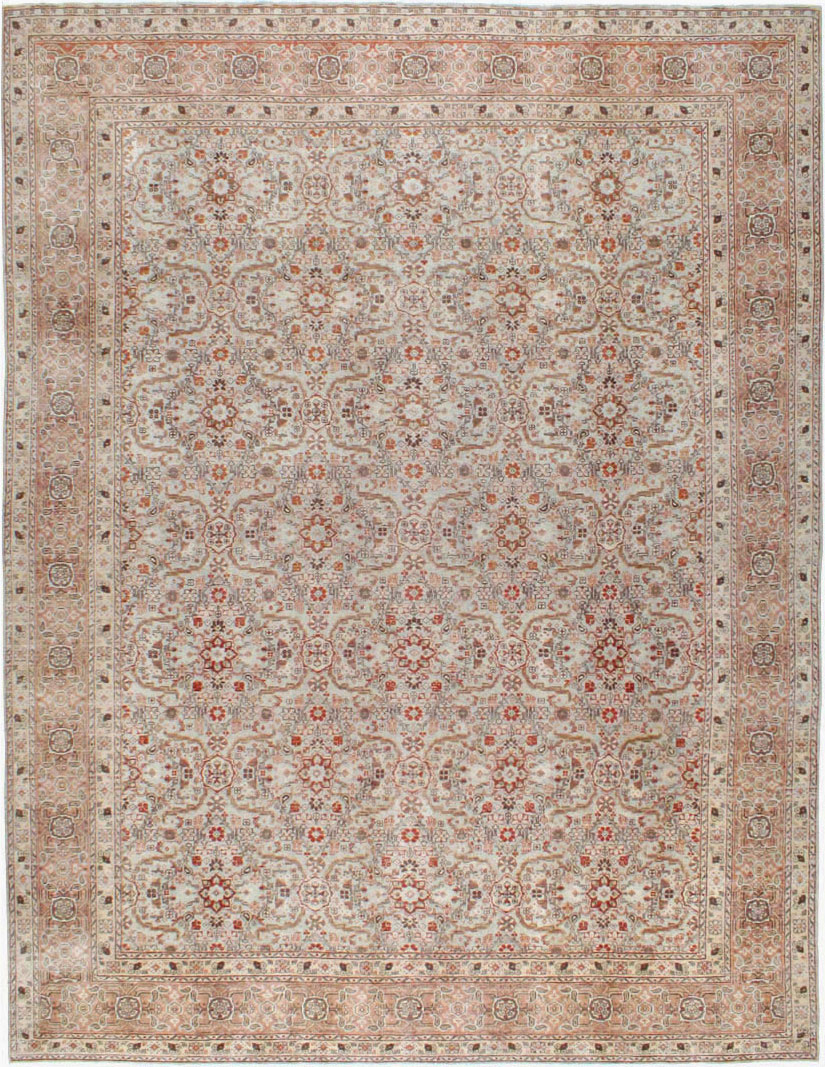 Antique Perian Tabriz Carpet, No.23144 - Gsblank