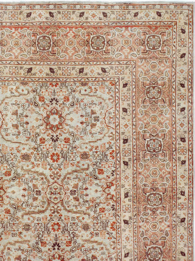 Antique Perian Tabriz Carpet, No.23144 - Gsblank