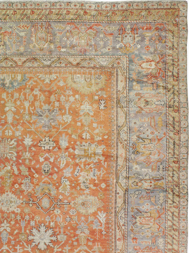 Antique Turkish Ghiordes Carpet, No.23192 - Gsblank