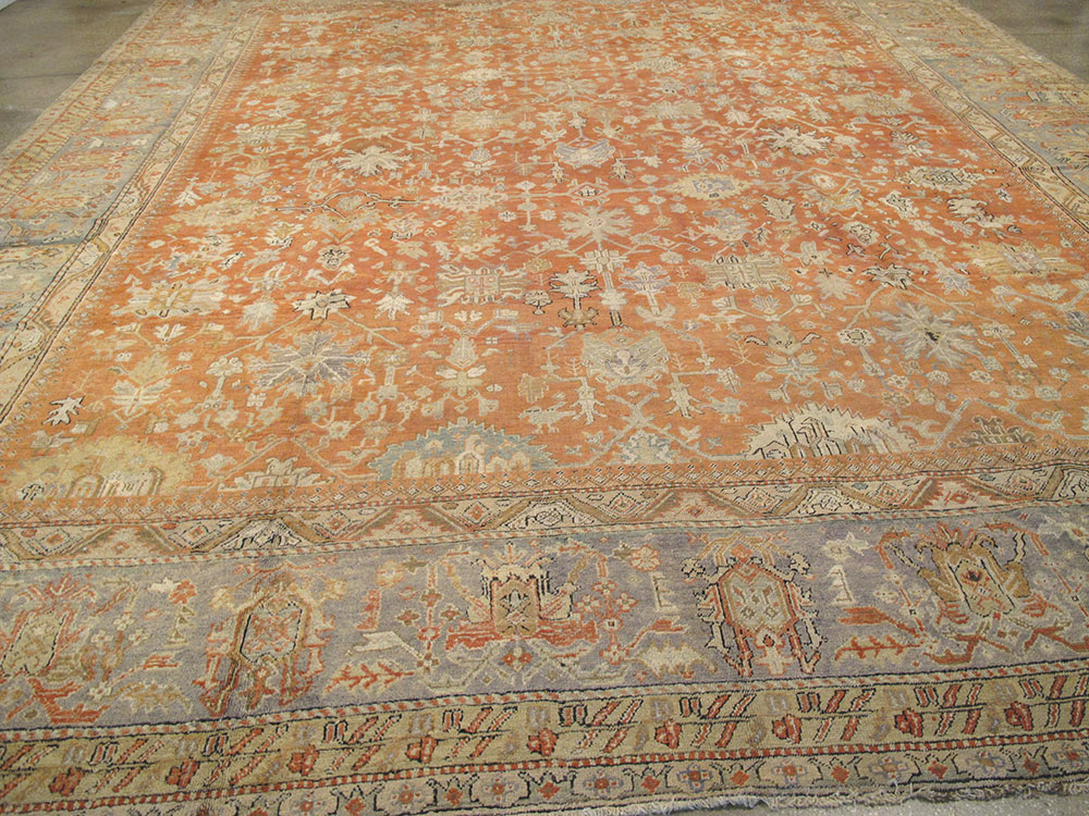 Antique Turkish Ghiordes Carpet, No.23192 - Gsblank