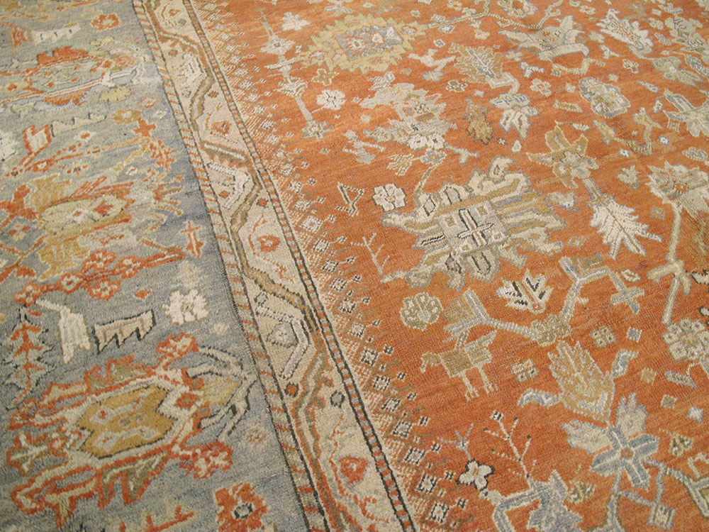 Antique Turkish Ghiordes Carpet, No.23192 - Gsblank