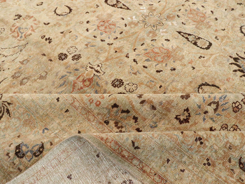 Antique Persian Mashad Square Carpet, No.23194 - Gsblank